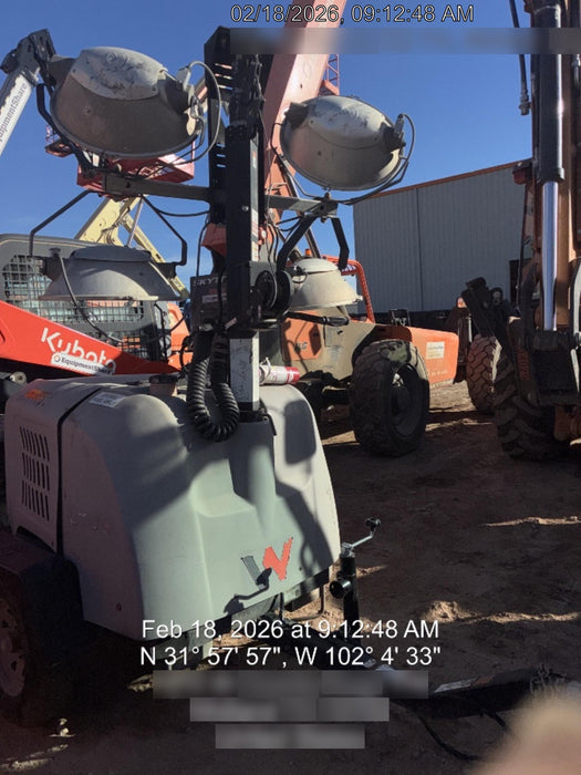2018 Wacker Neuson LTV6L-MH Wacker Neuson LTV6L Mobile Light Tower w/Fuel Level Sensor Installed