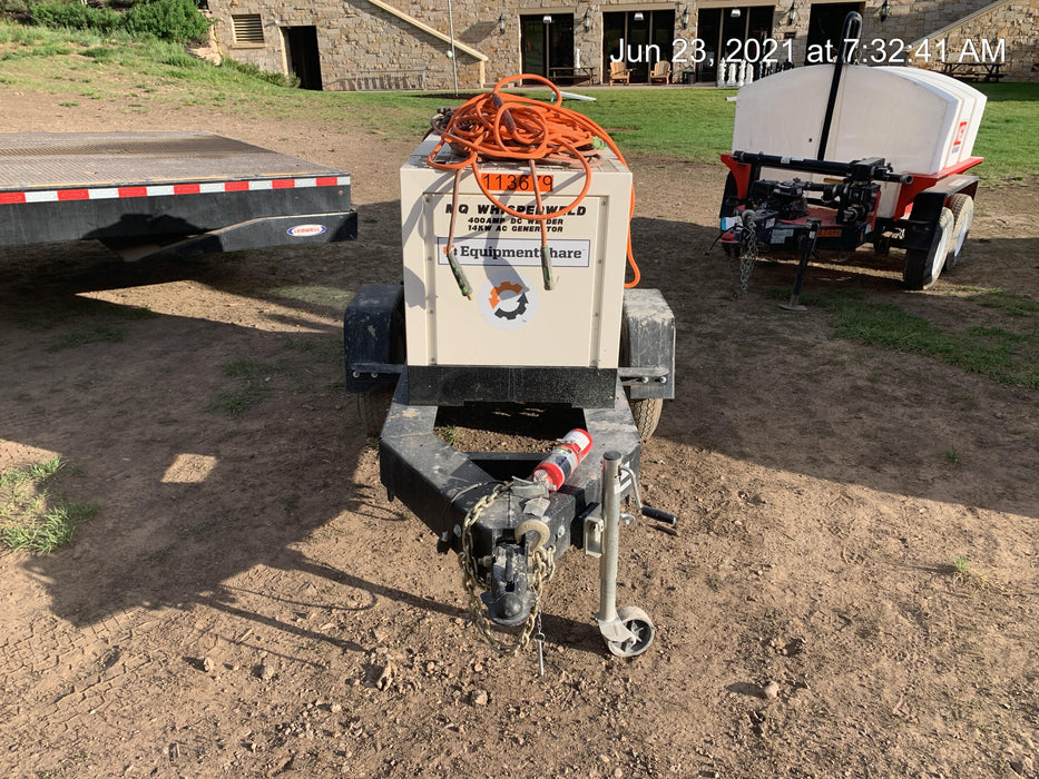 2020 Multiquip DLW400ESA4 400 amp Welder, 14kW, 120/240V, T4F Kubota, Trailer