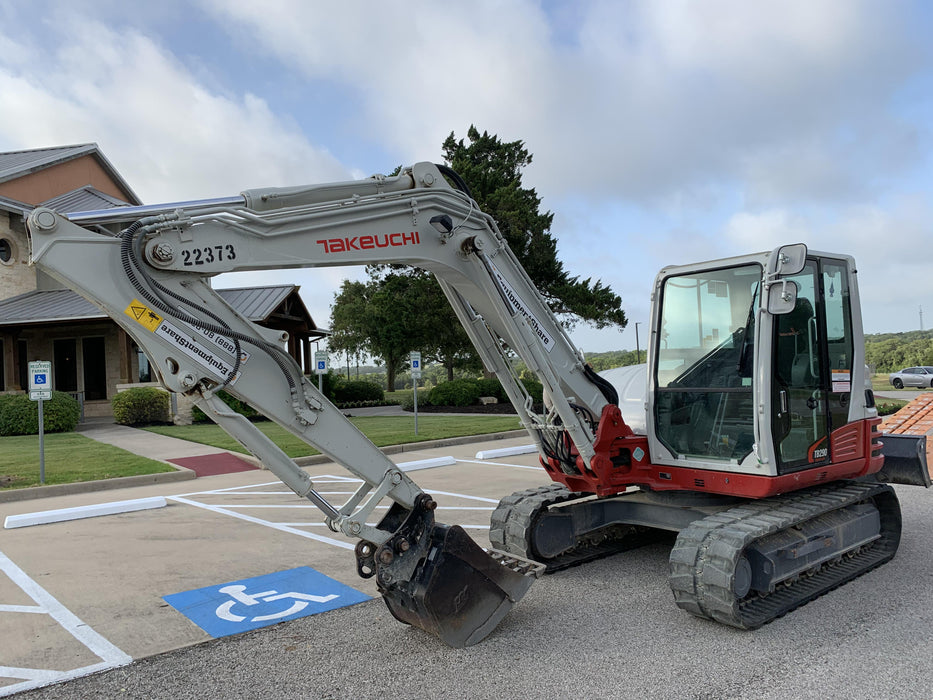 2019 Takeuchi TB290 Takeuchi TB290 Cab/Heat/AC w/Rubber Tracks, Auxiliary Hydraulics, Dozer Blade, Manual QC, 18/24/36" Buckets, Hydraulic Thumb Installed