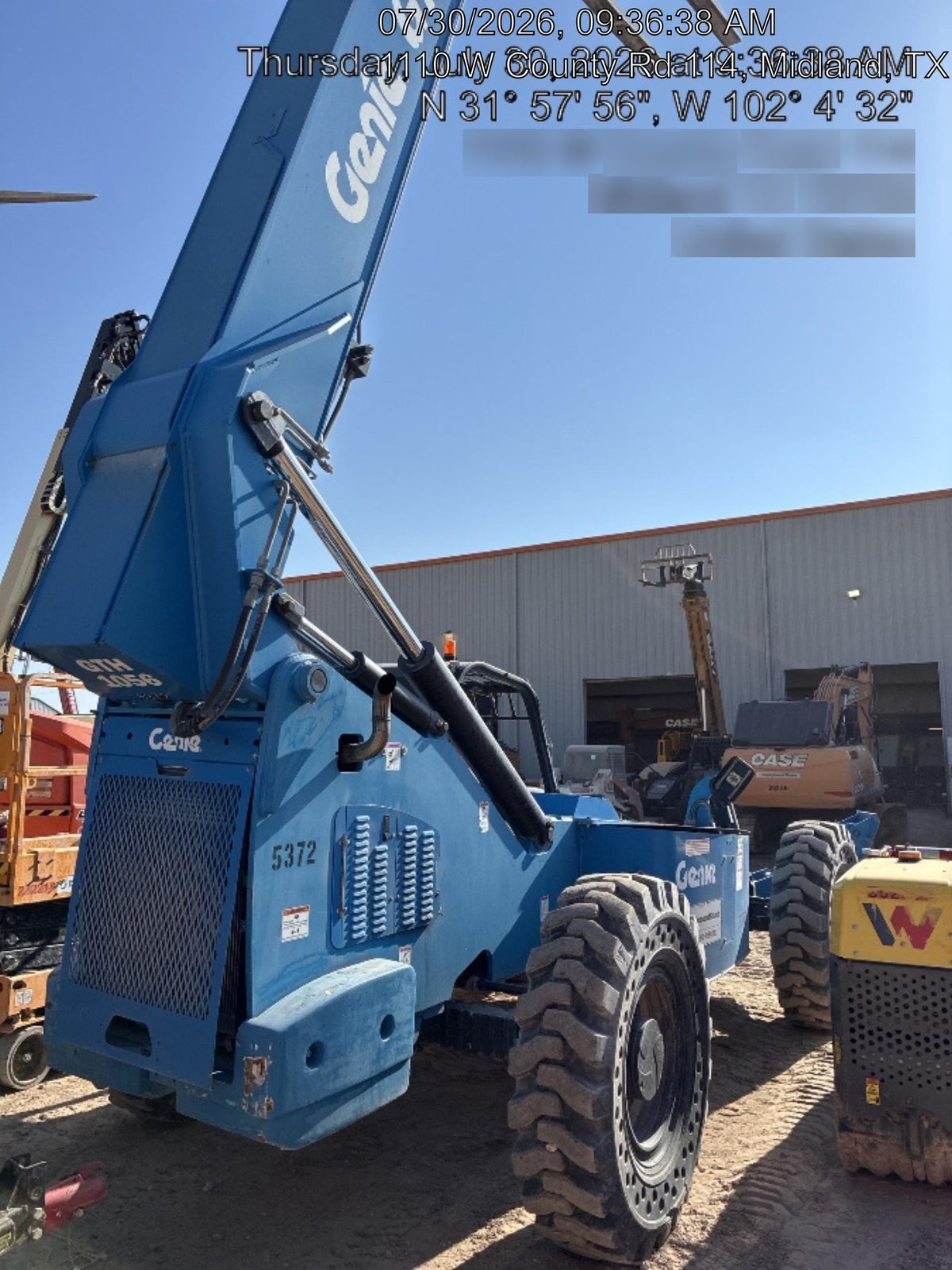 2017 Genie GTH-1056 Genie GTH1056, Solid Tires, 60" carriage, Light Kit, Open ROPS