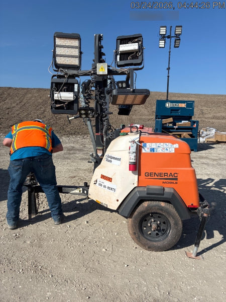2024 Generac MLT2 Diesel, Flex Switch 120V Input, Powerzone Controller, 
(4) 320W LED Lights, 4kW Generator, 39.9 Gal Fuel Tank, 2" Ball, T3