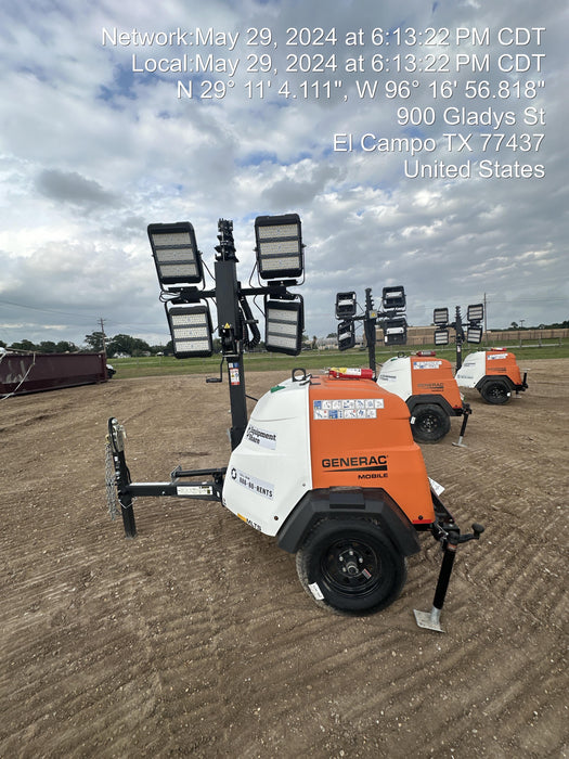 2024 Generac MLT2 Diesel, Flex Switch 120V Input, Powerzone Controller, 
(4) 320W LED Lights, 4kW Generator, 39.9 Gal Fuel Tank, 2" Ball, T3