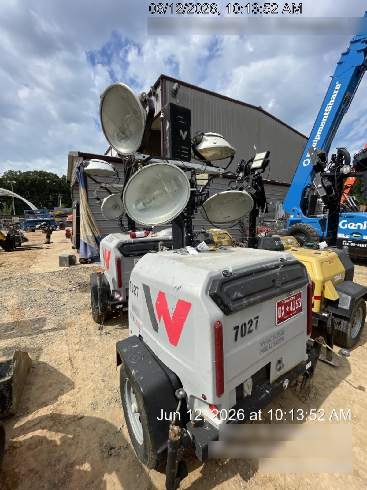Wacker Neuson LTV6K-MH Wacker Neuson LTV6K Light Tower w/Kubota Engine