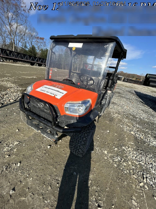 2021 Kubota RTV-X1140W-H Plastic Canopy, Windshield Acrylic Clear, LED Strobe Light, Wire Harness Kit, Back up Alarm