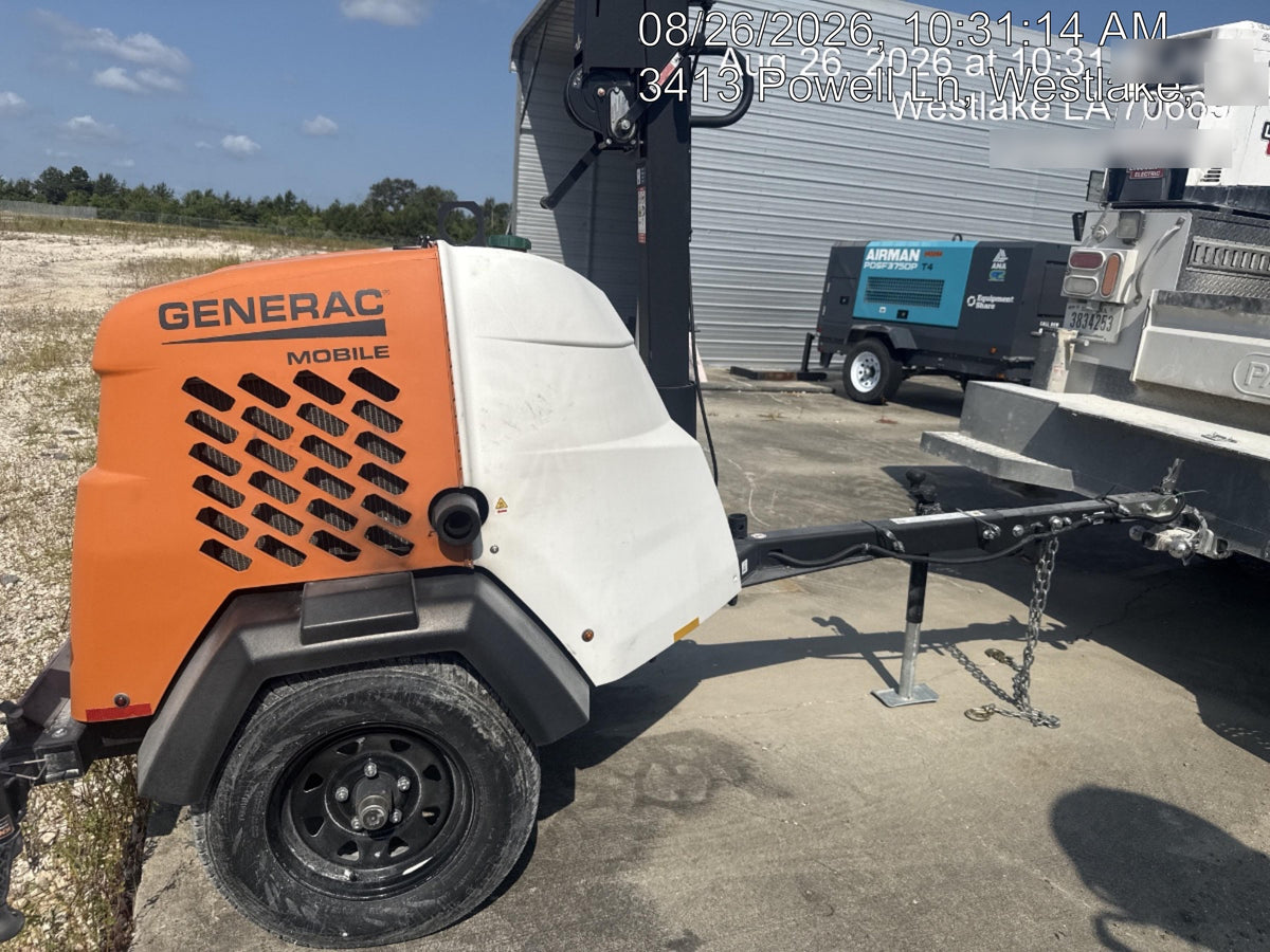 2025 Generac MLT6SMDS Diesel, Mitsubishi / Final Tier 4 Engine, 10.5 HP @ 1800 RPM, (4) 320W G4 LED's, Brushless Excitation, Capacitor Regulated, Vertical Mast, Manual Winch, 5kW Export Power, Power Zone Auto Light Controller
