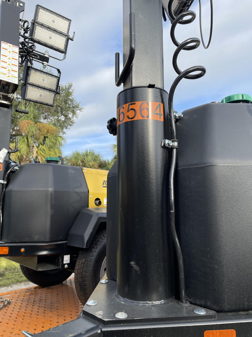 2022 Allmand NLV3GR (4) LED Light Fixture 350W, 23' Vertical Mast, 3kW Prime, Towable