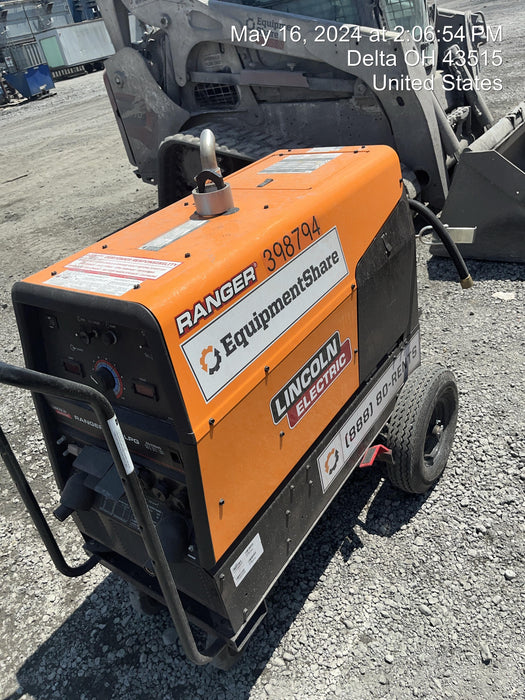 2024 Lincoln Electric Ranger 305 LPG Ranger 305 LPG, Undercarriage, Tank Holder & Strap, 10kw AC Gen, 25hp Kohler LPG Eng