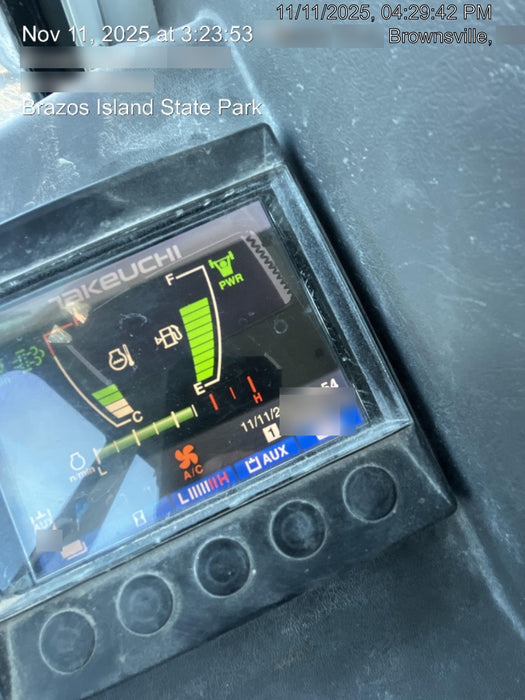 2019 Takeuchi TB290 Cab/Heat/AC w/Rubber Tracks, Auxiliary Hydraulics, Dozer Blade, Manual QC, 18/24/36" Buckets, Hydraulic Thumb Installed