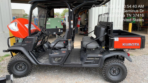 Kubota RTV-X1140W-H 4WD, LED Strobe, Windshield Acrylic Clear, Plastic Canopy, Wire Harness Kit, Backup Alarm