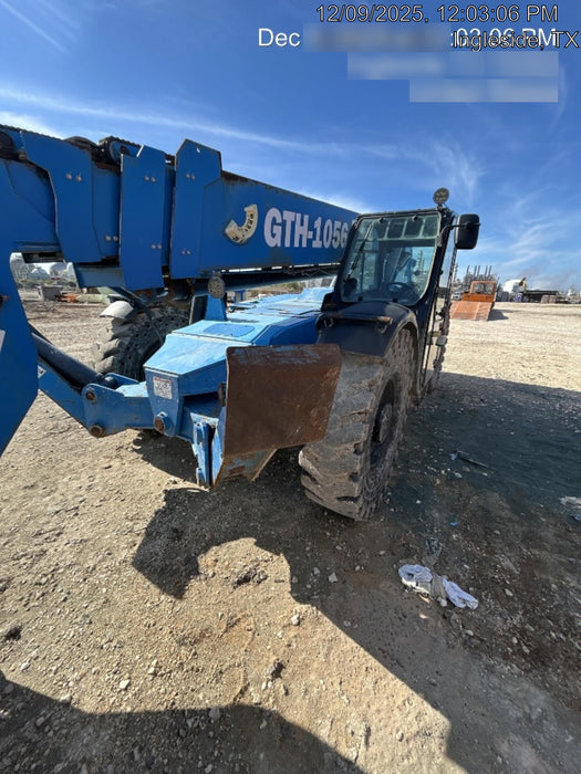 2019 Genie GTH-1056 Cab/Heat/AC, Solid RT Tires, LED Work Lights, Beacon 60" QA Carriage, 60" Forks