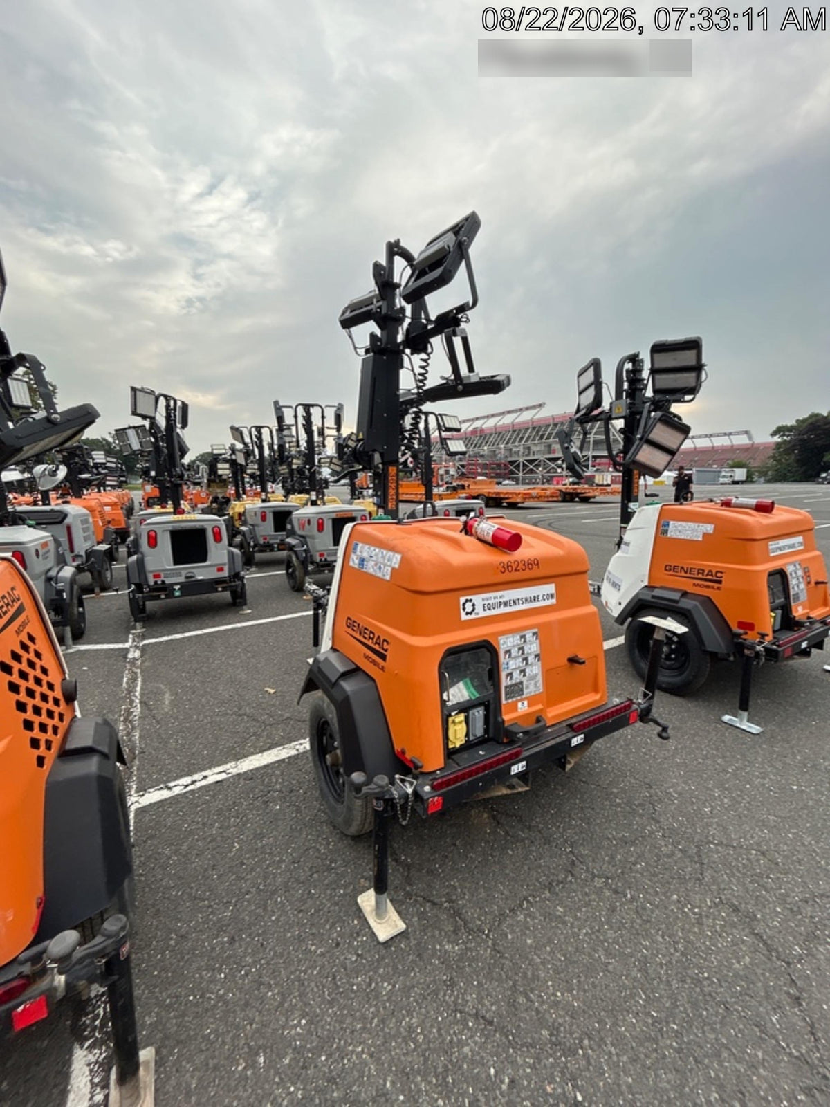 2023 Generac MLT2 Diesel, Flex Switch 120V Input, Powerzone Controller, 
(4) 320W LED Lights, 4kW Generator, 39.9 Gal Fuel Tank, 2" Ball, T3
