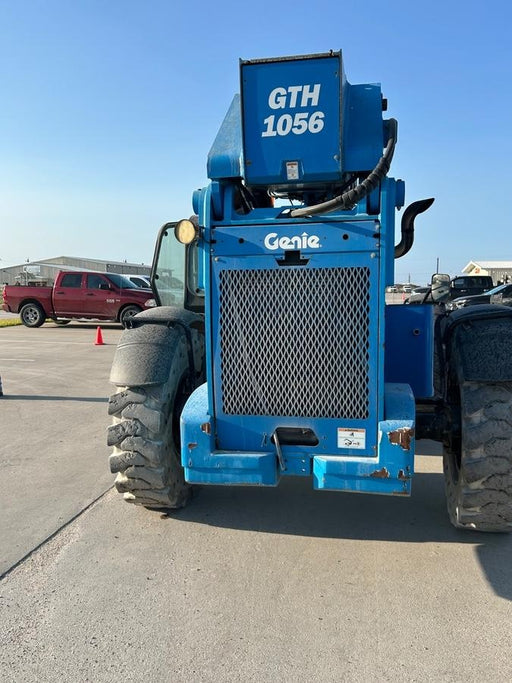 2019 Genie GTH-1056 Cab/Heat/AC, Solid RT Tires, LED Work Lights, Beacon 60" QA Carriage, 60" Forks