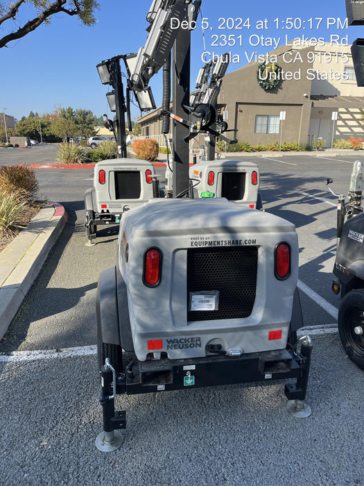 2024 Wacker Neuson LTT4 Diesel, Kohler KDW702, Deep Sea Controller, Auto Start, LED 320W, Bypass Outlet, T3