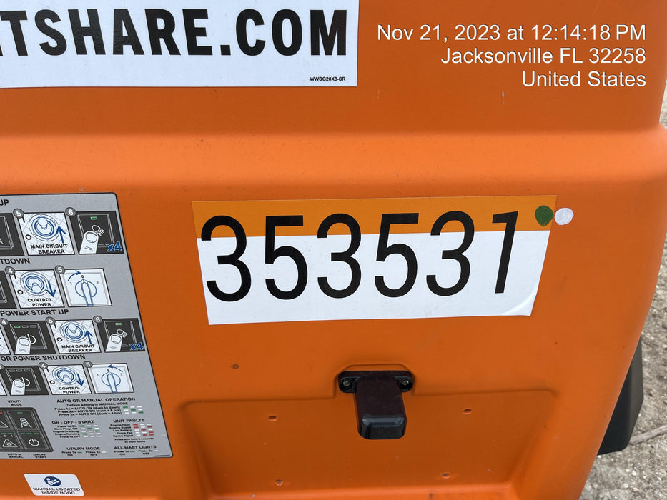 2023 Generac MLT2 Diesel, Flex Switch 120V Input, Powerzone Controller, (4) 320W LED Lights, 4kW Generator, 39.9 Gal Fuel Tank, 2" Ball, T3