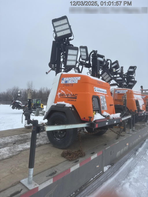 2024 Generac MLT2 Diesel, Flex Switch 120V Input, Powerzone Controller, 
(4) 320W LED Lights, 4kW Generator, 39.9 Gal Fuel Tank, 2" Ball, T3