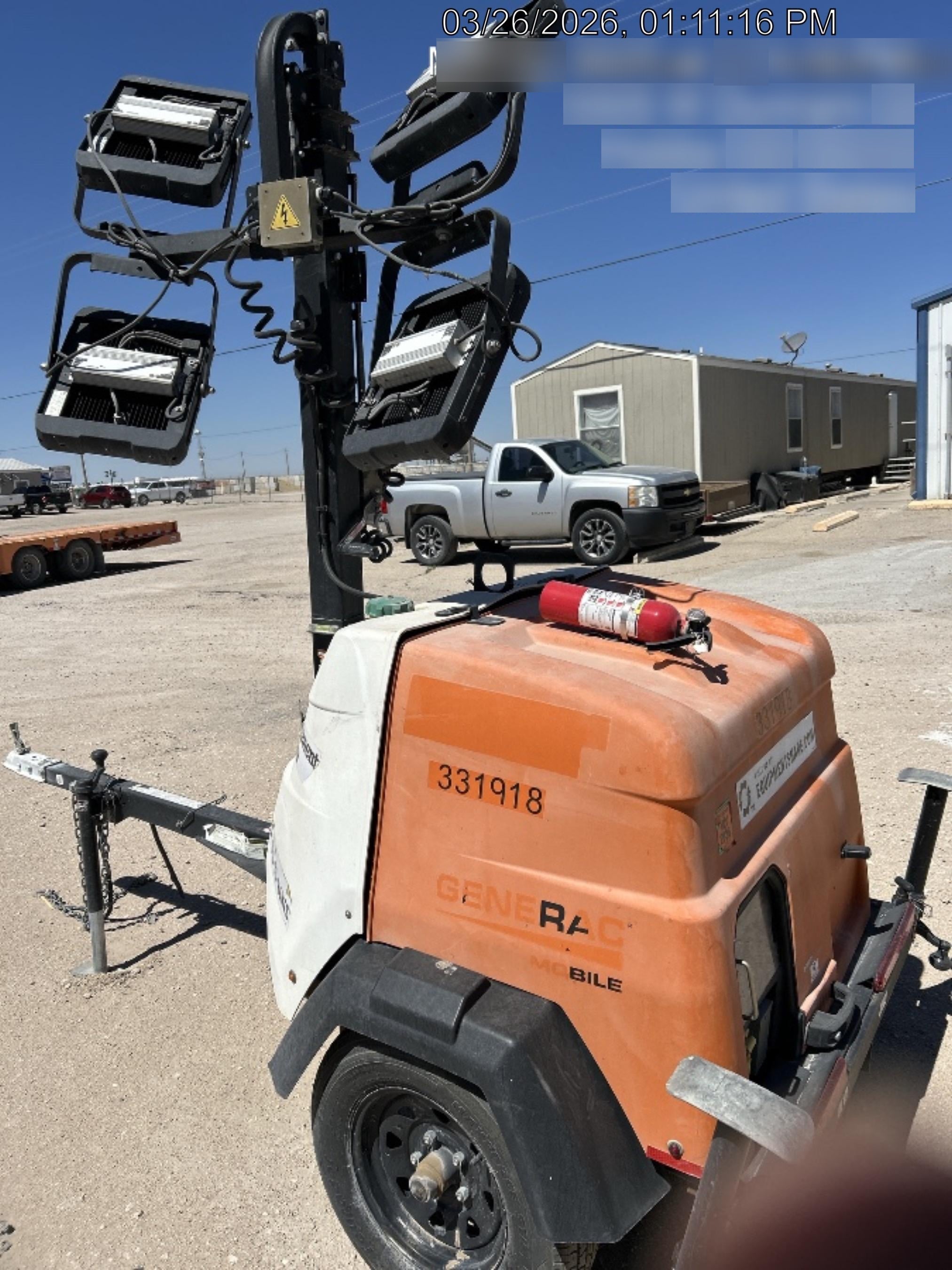2023 Generac MLT2 Diesel, Flex Switch 120V Input, Powerzone Controller, (4) 320W LED Lights, 4kW Generator, 39.9 Gal Fuel Tank, 2" Ball, T3