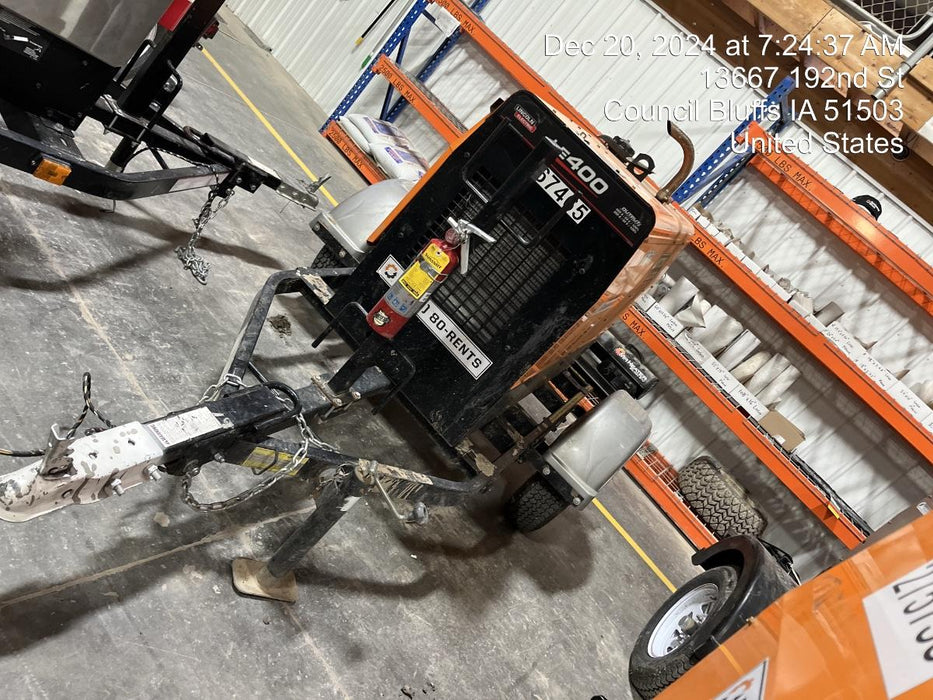 2022 Lincoln Electric LE400 Kubota V1505, Trlr, Cable Rack, Light Kit, ES Decals, T3