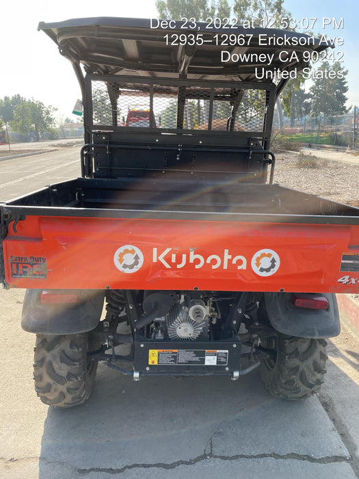 2022 Kubota RTV-X1140W-H Plastic Canopy, Windshield Acrylic Clear, LED Strobe Light, Wire Harness Kit, Back up Alarm