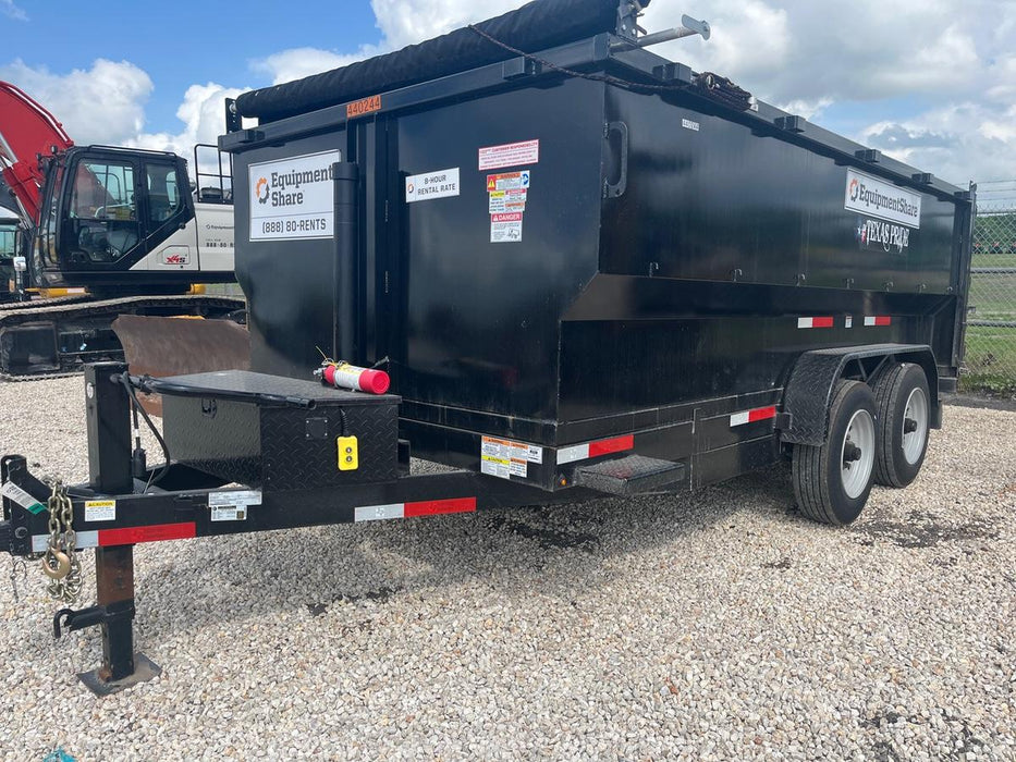 2025 TEXAS PRIDE TRAILERS 14'L x 7'W 5 Cu Yd Trunnion Hydraulic Dump