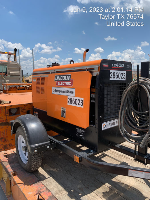 2022 Lincoln Electric LE400 Kubota V1505, Trlr, Cable Rack, Light Kit, ES Decals, T3