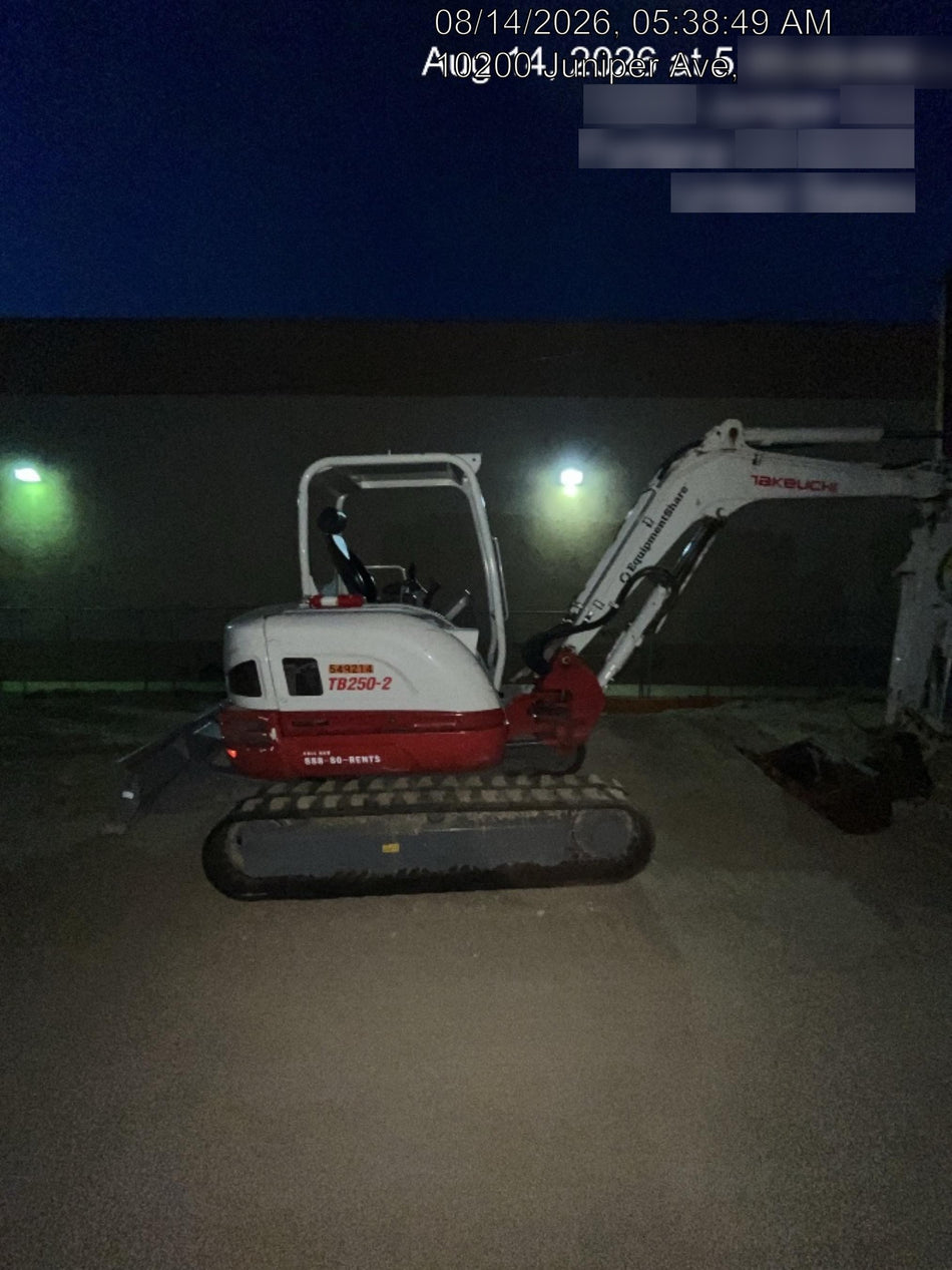 2025 TAKEUCHI TB250-2R