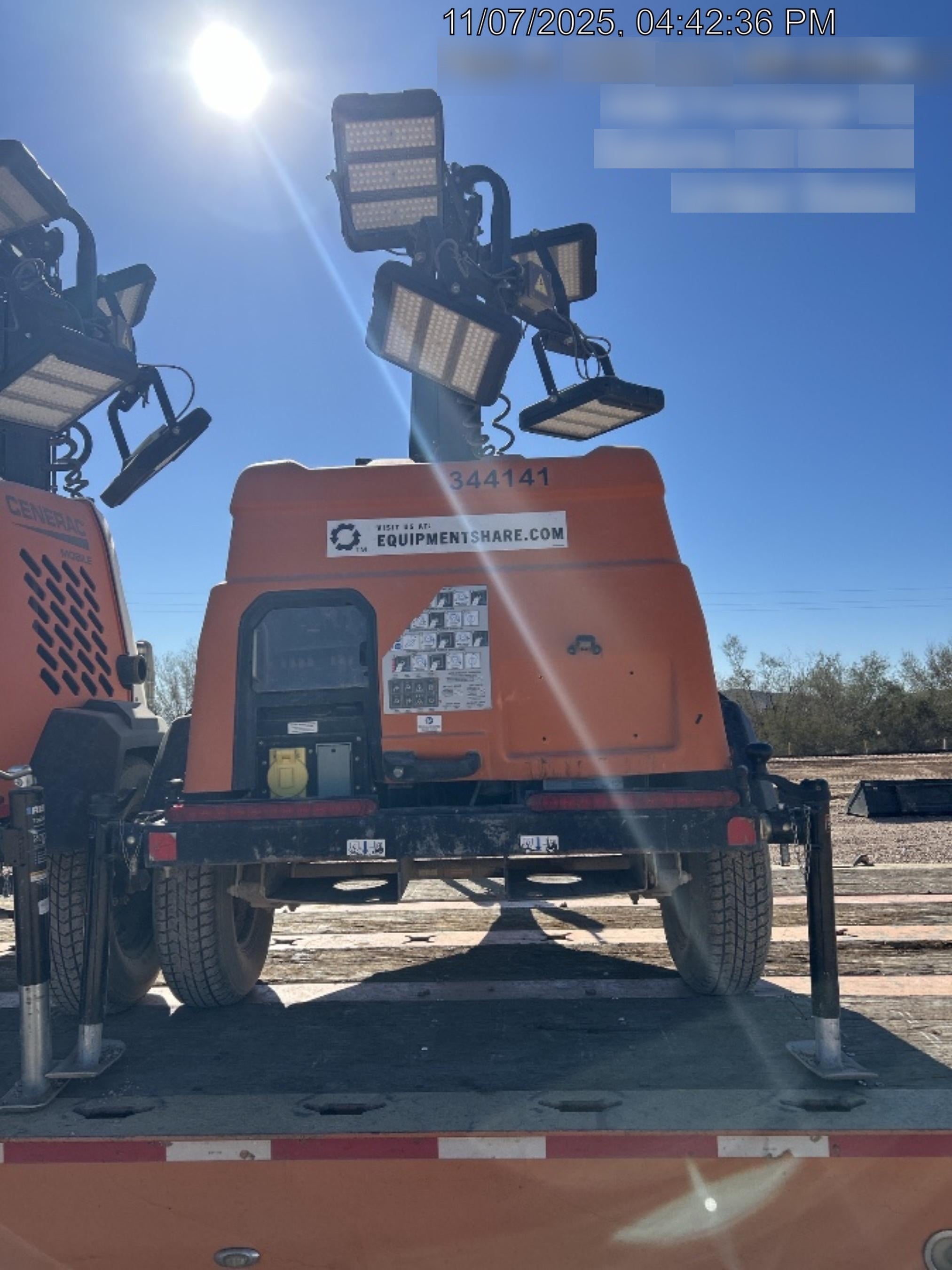 2023 Generac MLT2 Diesel, Flex Switch 120V Input, Powerzone Controller, (4) 320W LED Lights, 4kW Generator, 39.9 Gal Fuel Tank, 2" Ball, T3
