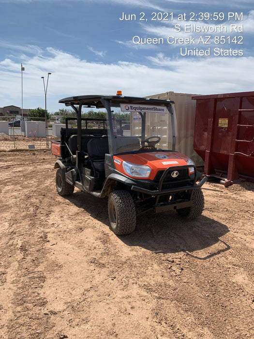 2022 Kubota RTV-X1140W-H Plastic Canopy, Windshield Acrylic Clear, LED Strobe Light, Wire Harness Kit, Back up Alarm