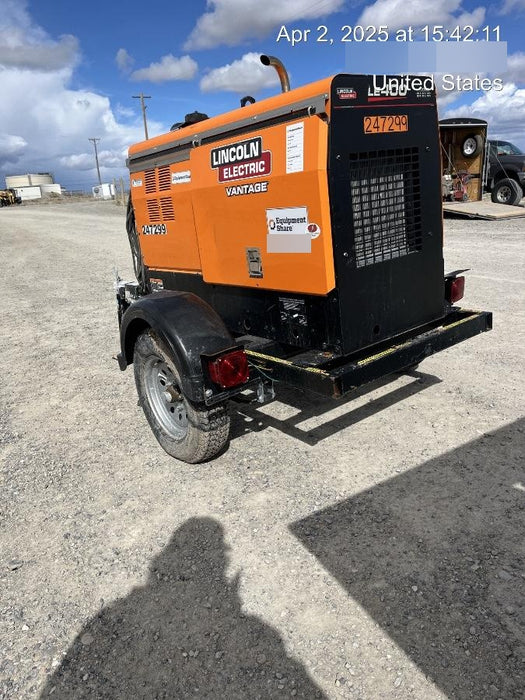 2022 Lincoln Electric LE400 Kubota V1505, Trlr, Cable Rack, Light Kit, ES Decals, T3