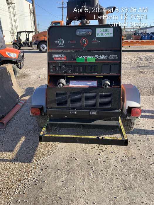 2022 Lincoln Electric Vantage 549X Crosslink Technology, Trailer Mounted, ES Decals, T3
