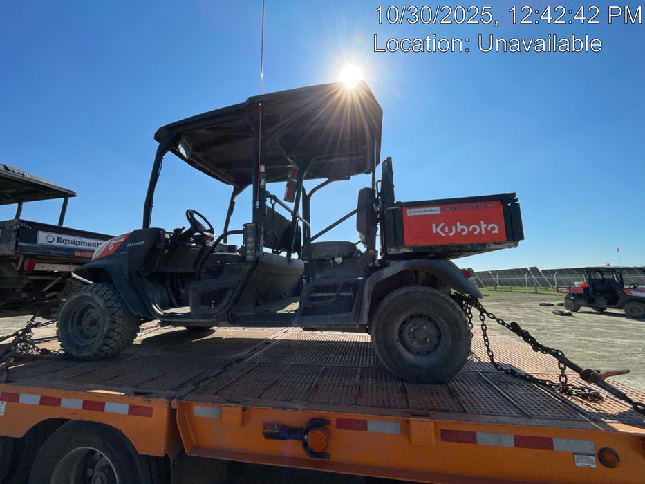 2021 Kubota RTV-X1140W-H Plastic Canopy, Windshield Acrylic Clear, LED Strobe Light, Wire Harness Kit, Back up Alarm