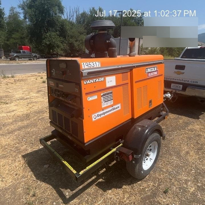 2021 Lincoln Electric Vantage 549X Ready Pak 3, ORANGE (includes trailer, cable rack, fender light kit)