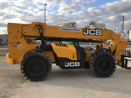 2020 JCB 510-56 Cab/Heat/Air, Solid Tires, Work Lights, Beacon, Aux Hydraulics, Back up Alarm, Lifting Eye, ES Decals