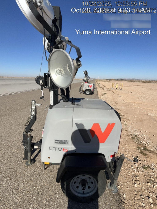 2019 Wacker Neuson LTV6L-MH Wacker Neuson LTV6L Mobile Light Tower w/Fuel Level Sensor Installed