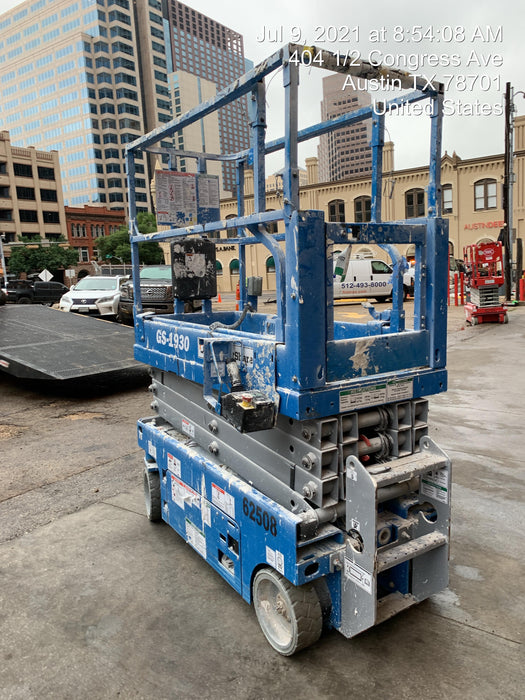 2020 Genie GS-1930 Solid Non Marking Tires, Beacon, Folding rails with half height swing gate