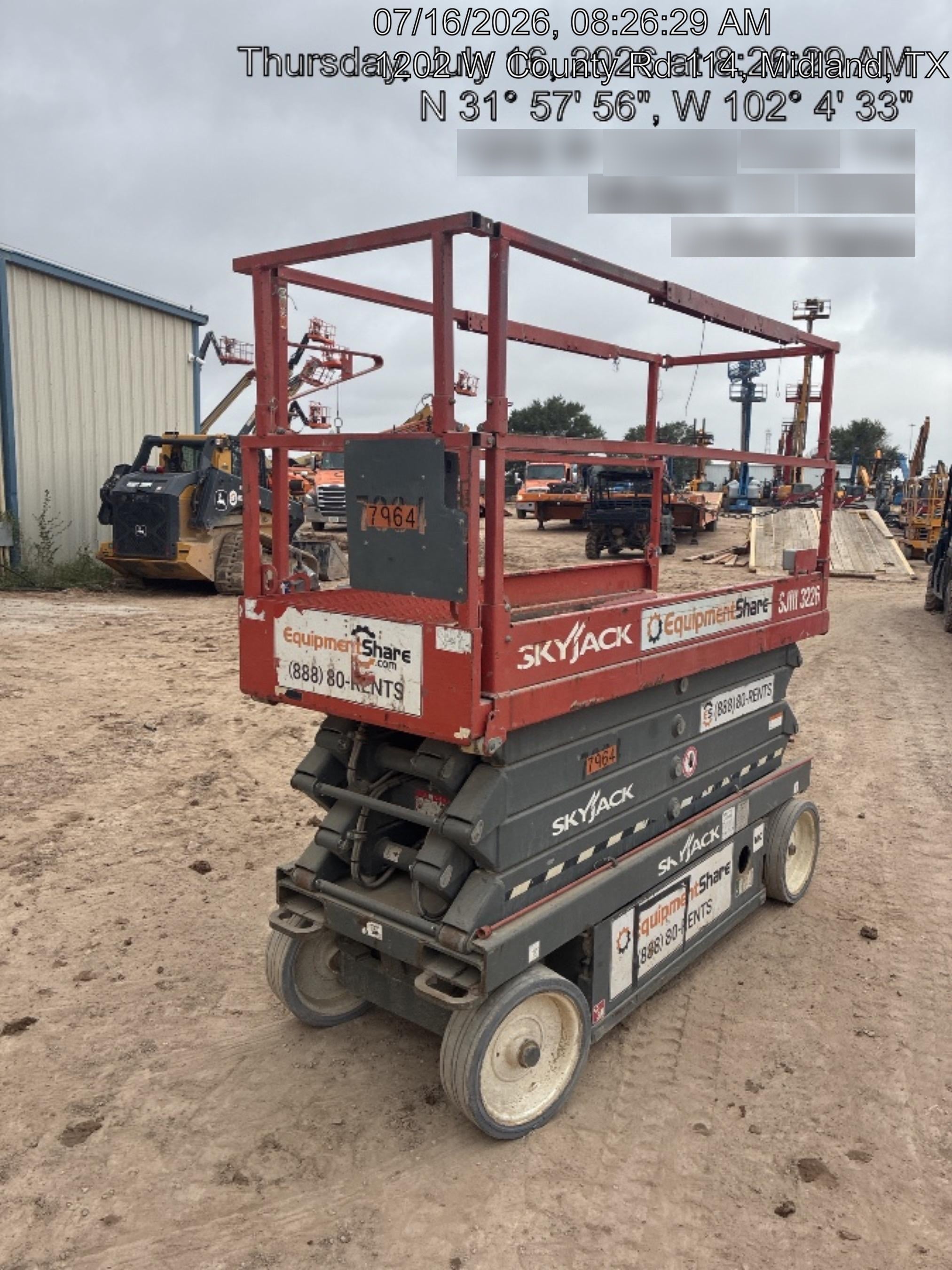 2018 Skyjack SJIII-3226 Skyjack SJIII3226 Scissor Lift w/Trojan Batteries