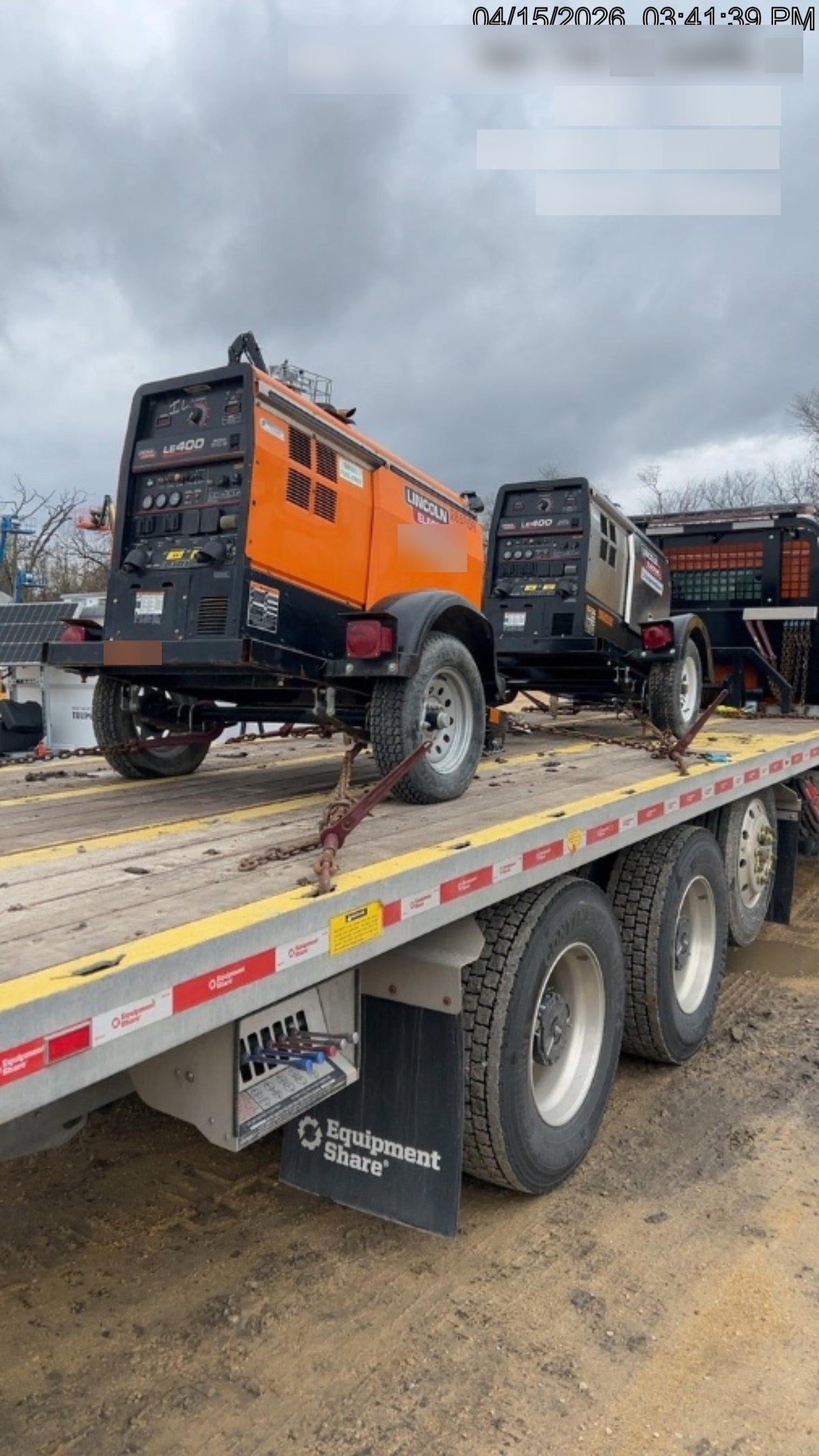 2022 Lincoln Electric LE400 Kubota V1505, Trlr, Cable Rack, Light Kit, ES Decals, T3
