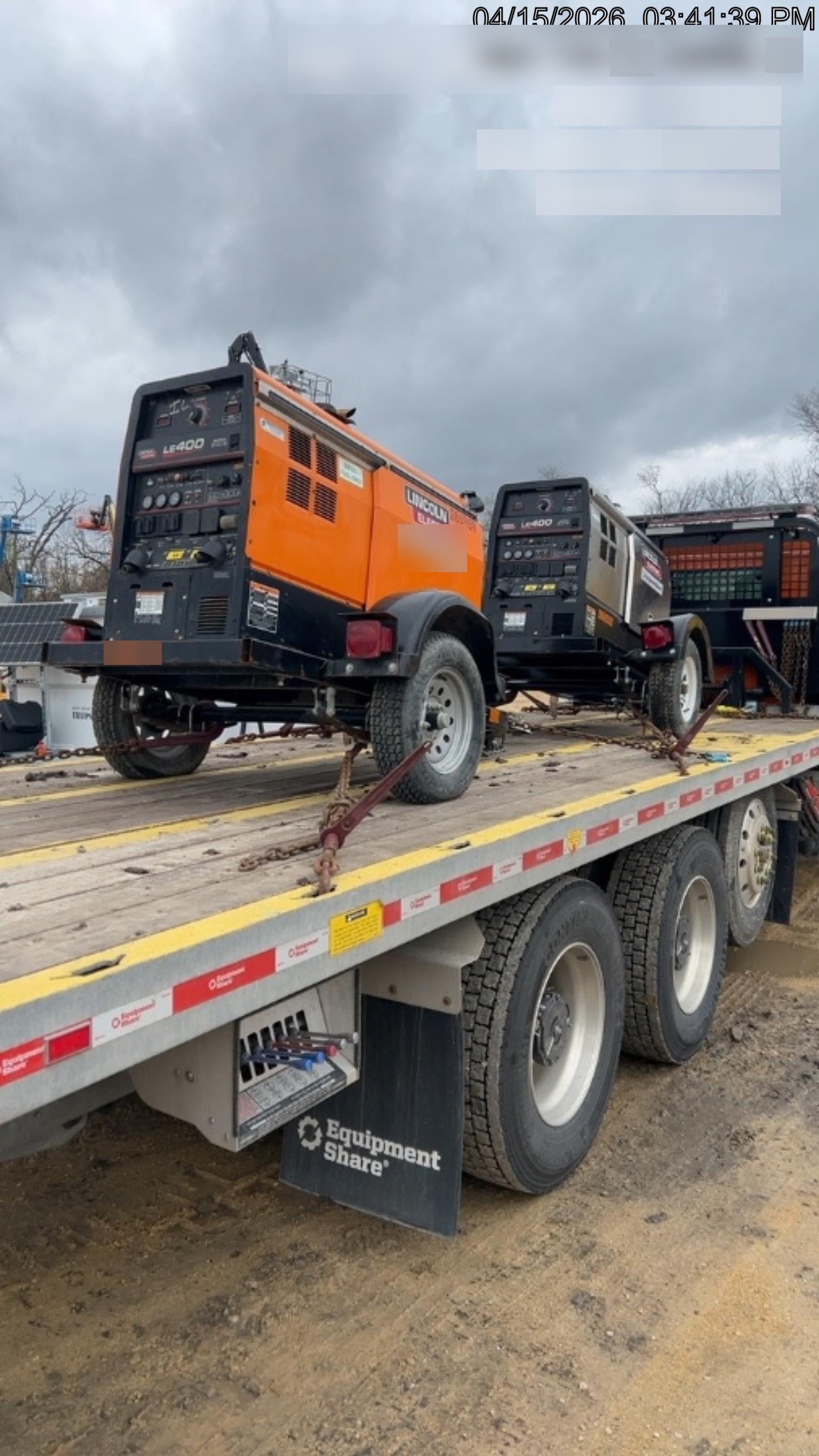 2022 Lincoln Electric LE400 Kubota V1505, Trlr, Cable Rack, Light Kit, ES Decals, T3