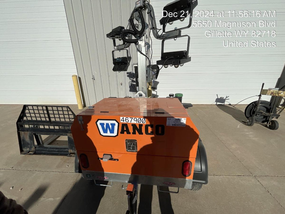 2024 Wanco WLTT-4MM4K Diesel, Deep Sea Controller, Shore Power Plug, Auto Start, (4) 350W LED Floodlights, 4kW Generator, 60 Gal Fuel Tank, 2" Ball, T3