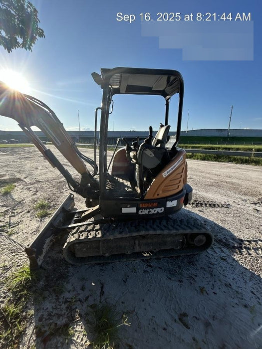 2018 Case CX37C ROPS, LONG ARM, RUBBER TRACKS, AUX HYD