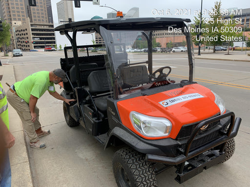 2022 Kubota RTV-X1140W-H Plastic Canopy, Windshield Acrylic Clear, LED Strobe Light, Wire Harness Kit, Back up Alarm