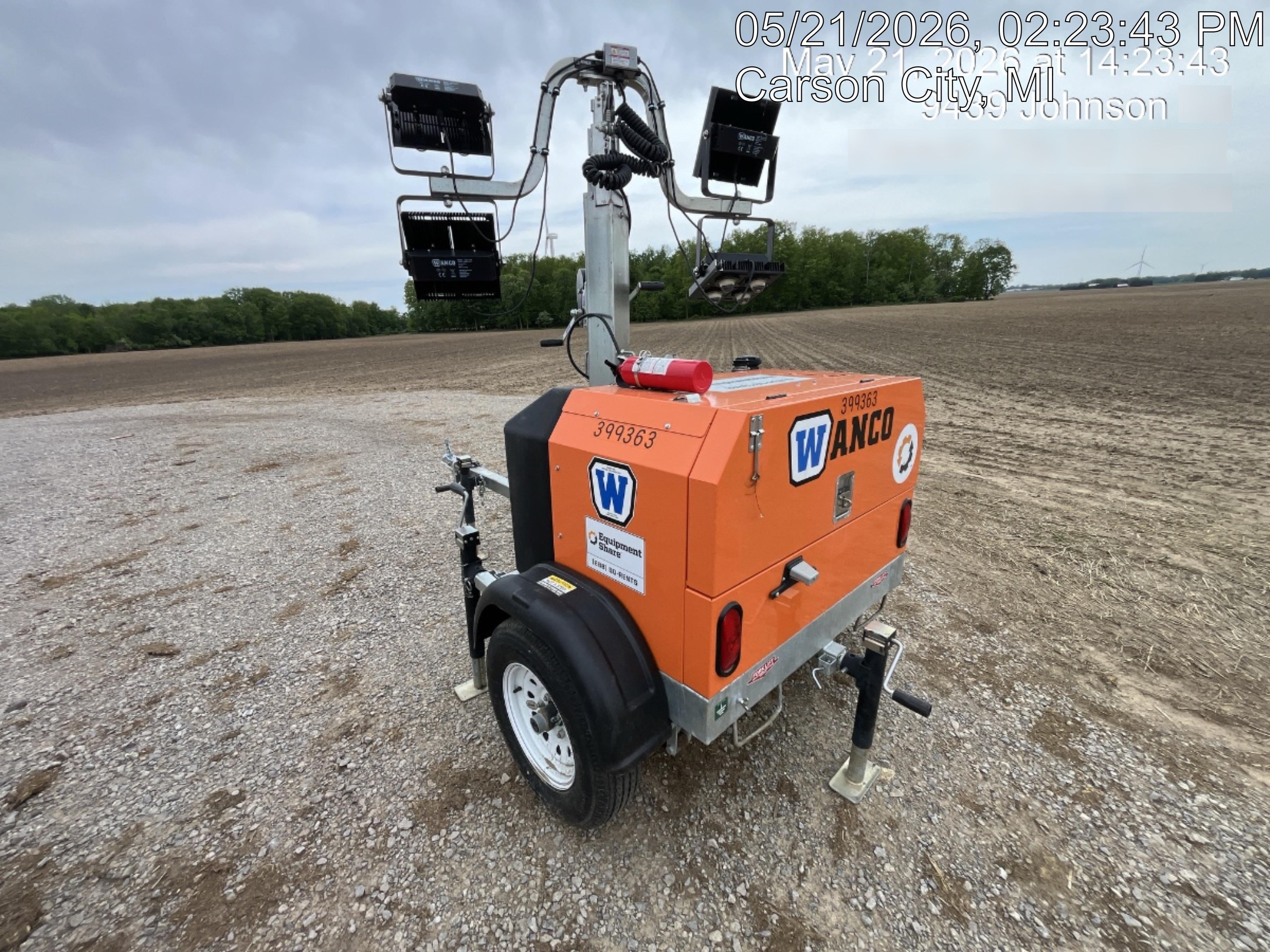 2024 Wanco WLTT-4MM4K Diesel, Deep Sea Controller, Shore Power Plug, Auto Start, (4) 350W LED Floodlights, 4kW Generator, 60 Gal Fuel Tank, 2" Ball, T3