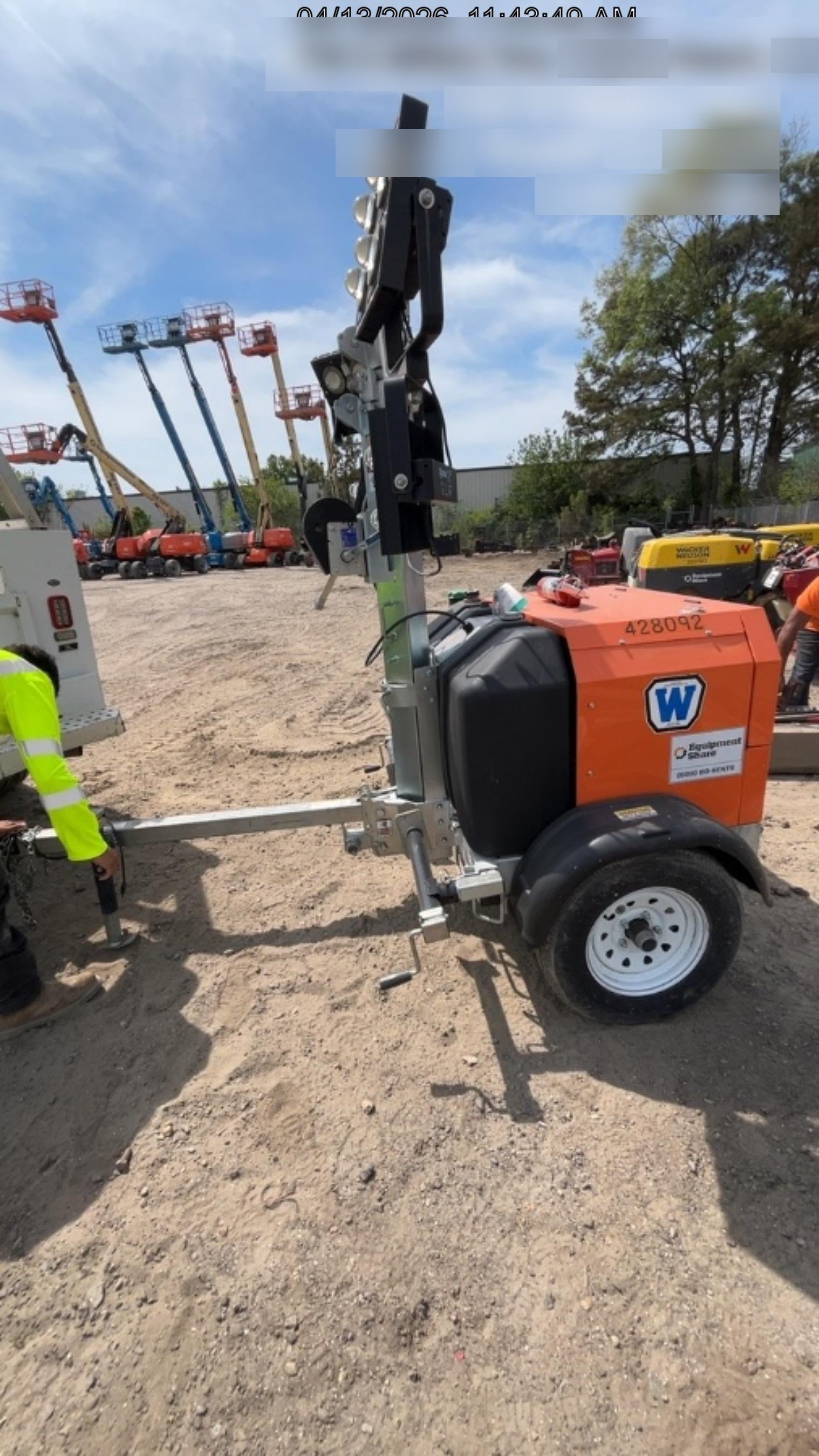 2024 Wanco WLTT-4MM4K Diesel, Deep Sea Controller, Shore Power Plug, Auto Start, (4) 350W LED Floodlights, 4kW Generator, 60 Gal Fuel Tank, 2" Ball, T3