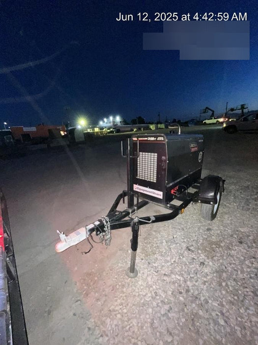2018 Lincoln Electric Vantage 322 Welder Ready-Pak 3, Two wheel trailer, Fender and Light kit, Cable Rack