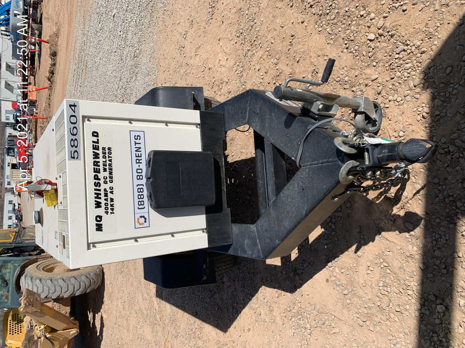 2020 Multiquip DLW400ESA4 400 amp Welder, 14kW, 120/240V, T4F Kubota, Trailer