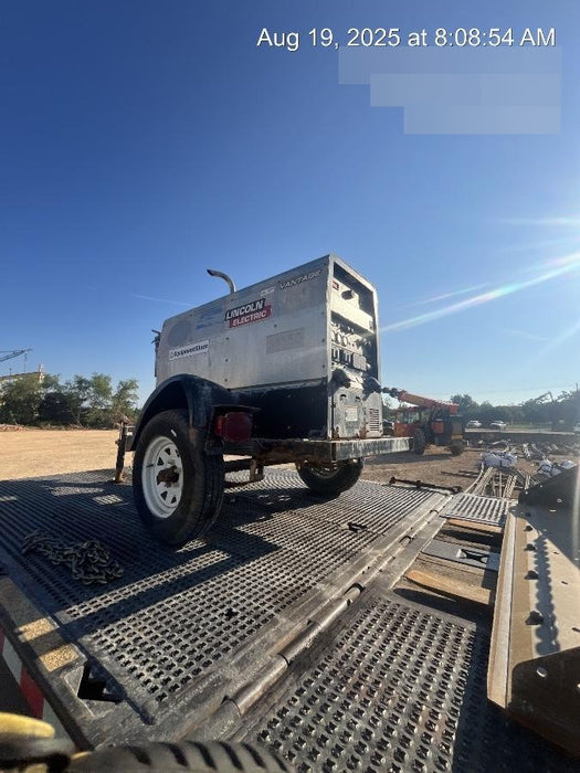 2019 Lincoln Electric Vantage 322 Welder Ready-Pak 3, Two wheel trailer, Fender and Light kit, Cable Rack
