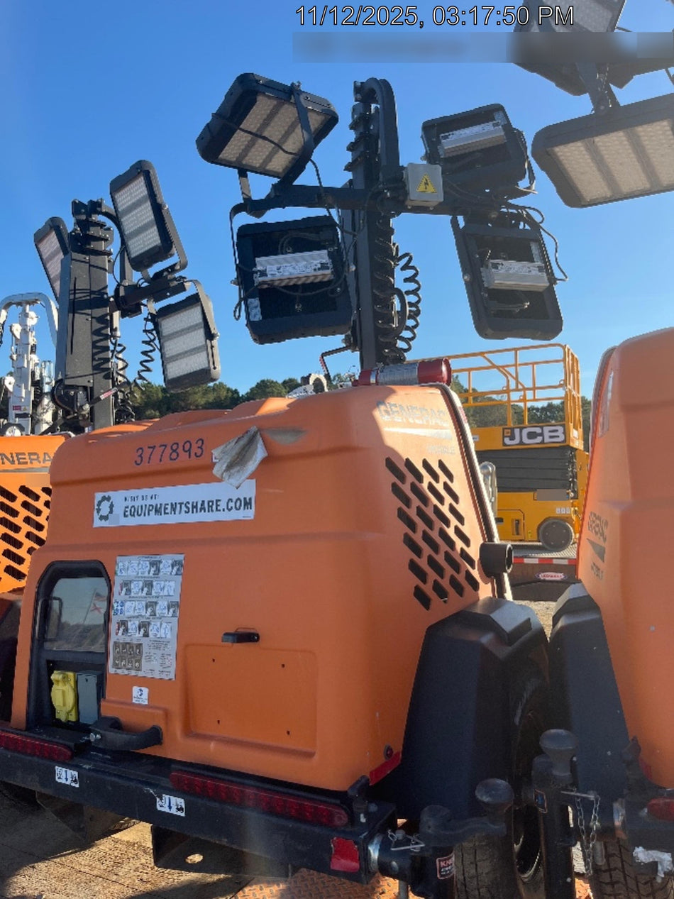 2023 Generac MLT2 Diesel, Flex Switch 120V Input, Powerzone Controller, 
(4) 320W LED Lights, 4kW Generator, 39.9 Gal Fuel Tank, 2" Ball, T3