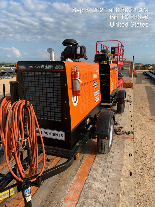 2022 Lincoln Electric Vantage 549X Crosslink Technology, Trailer Mounted, ES Decals, T3