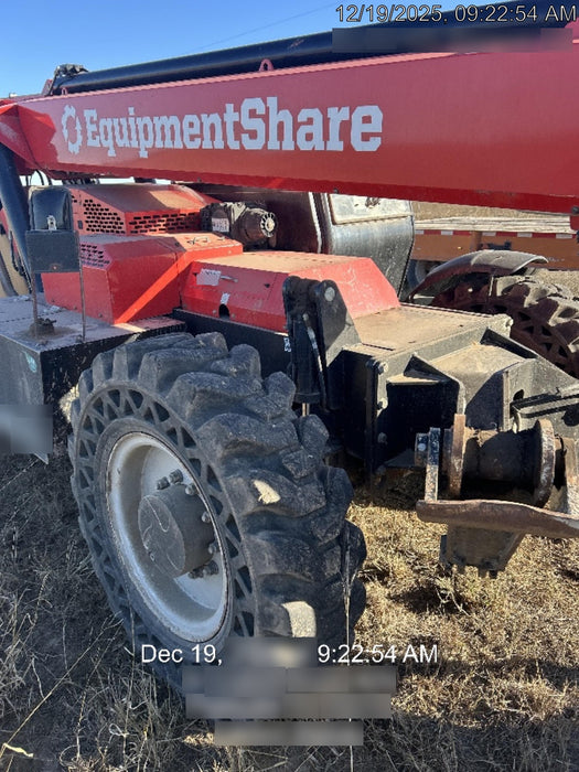 2019 Manitou MTA10055 Cab/Heat/Air, 120 HP, Solid Tires, Work Lights, Lift Hook, Auxiliary Hydraulics 66" Carriage and 60" Forks