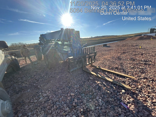 2019 Genie GTH-1056 6' Forks* Genie GTH-1056 w/Enclosed Cab w/HVAC, Work Lights, Solid Tires, Beacon, 60" Carriage and Forks