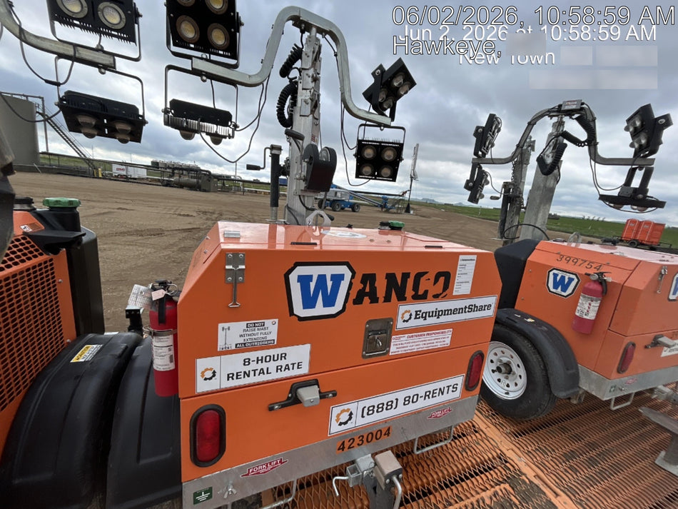 2024 Wanco WLTT-4MM4K Diesel, Deep Sea Controller, Shore Power Plug, Auto Start, (4) 350W LED Floodlights, 4kW Generator, 60 Gal Fuel Tank, 2" Ball, T3